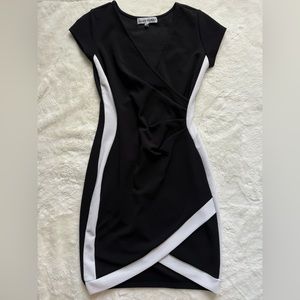 Black Short Sleeve Bodycon‎ Dress